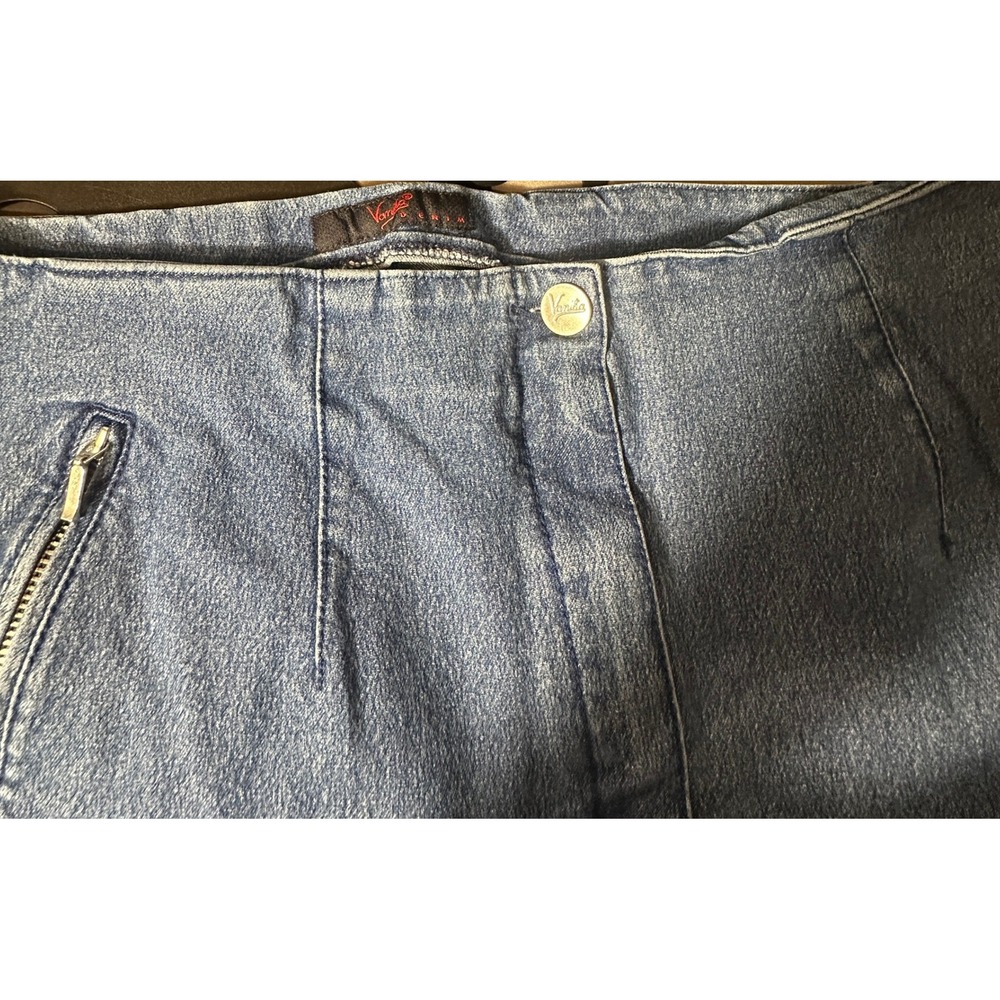 Vintage Vanilia Denim Jeans Womens 30" Waist High Rise Straight Leg Zip Pockets - Picture 8 of 16